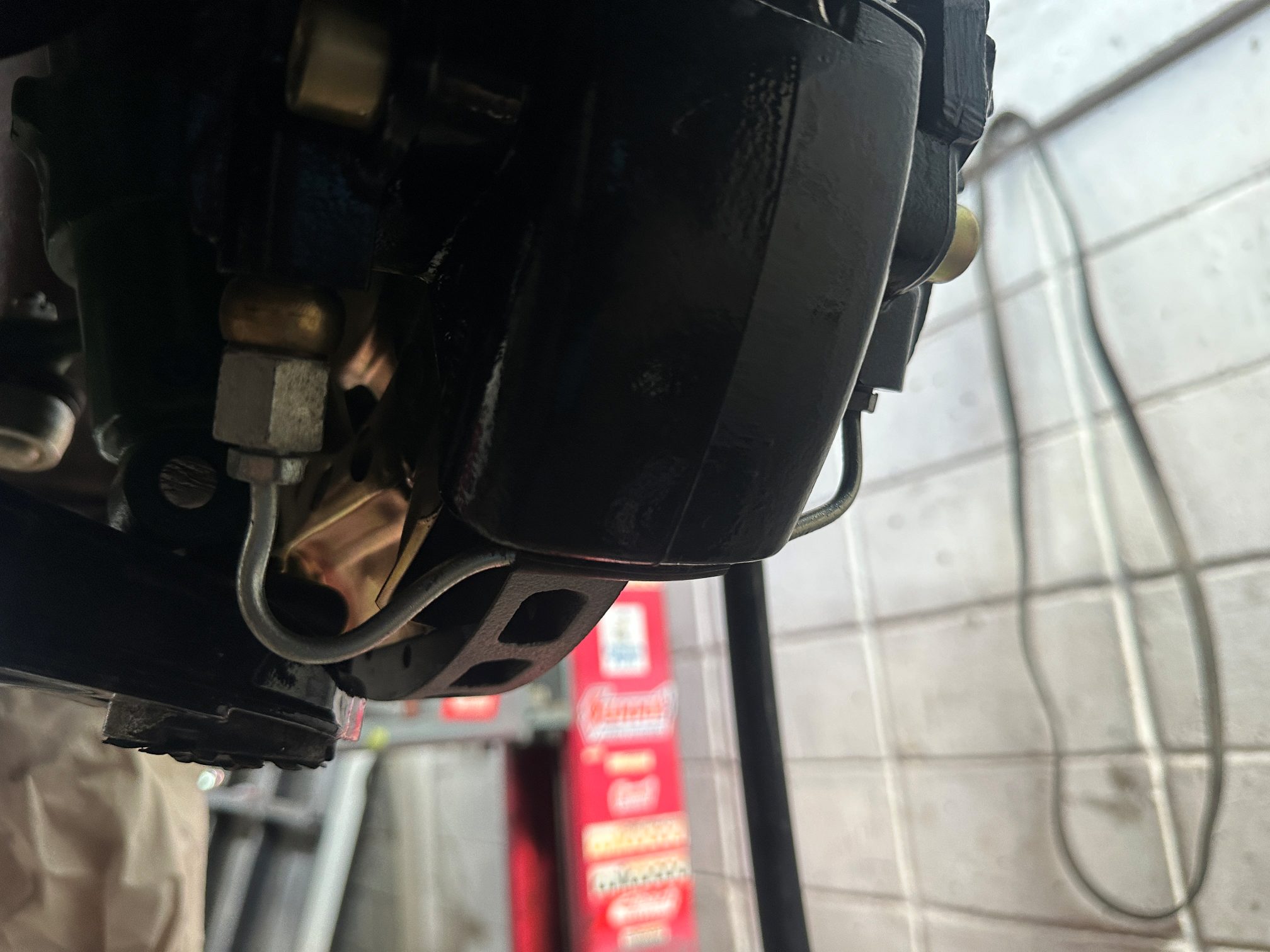 Hard line brake front Left